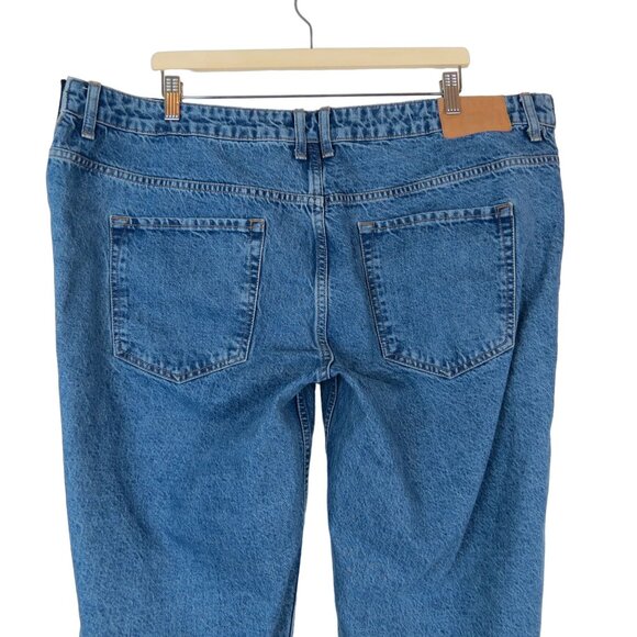 ASOS DESIGN Maternity Women's Medium Wash Denim Baggy Boyfriend Jeans 16 - Picture 4 of 9